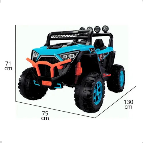 Jeep Utv Elétrico Infantil 12v Controle Remoto Som Músicas