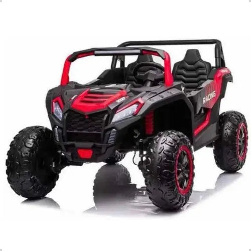 Carrinho Elétrico Infantil Racing 12v - Pneu De Borracha Vermelho