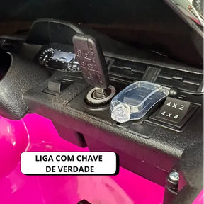 Range Rover Evoque Infantil Com Dvd - Pneu De Borracha - Led Rosa-chiclete