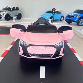 Mini Carrinho Elétrico Infantil Audi E-tron Rosa Bateria 12v Rosa-claro