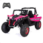 Jeep Életrico UTV-MX Infantil Controle Remoto Pneu Borracha E Dvd Rosa-chiclete