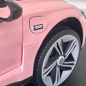 Mini Carrinho Elétrico Infantil Audi E-tron Rosa Bateria 12v Rosa-claro