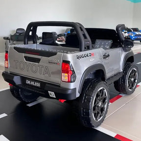 Mini Carrinho Eletrico Hilux 2 Lugares Pneu De Borracha Dvd