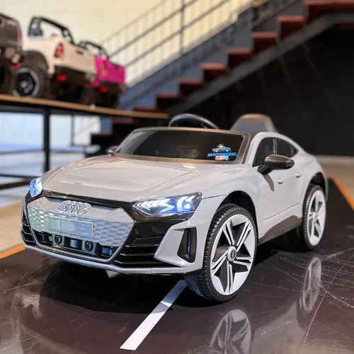 Mini Carrinho Elétrico Infantil Audi E-tron Rosa Bateria 12v Rosa-claro