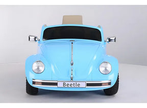 Carro Elétrico Infantil Fusca Beetle Controle Remoto E Som Cor Azul