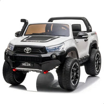 Mini Carrinho Eletrico Hilux 2 Lugares Pneu De Borracha Dvd