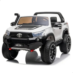 Mini Carrinho Eletrico Hilux 2 Lugares Pneu De Borracha Dvd