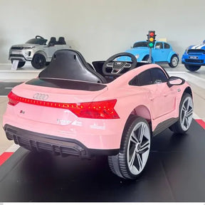 Mini Carrinho Elétrico Infantil Audi E-tron Rosa Bateria 12v Rosa-claro